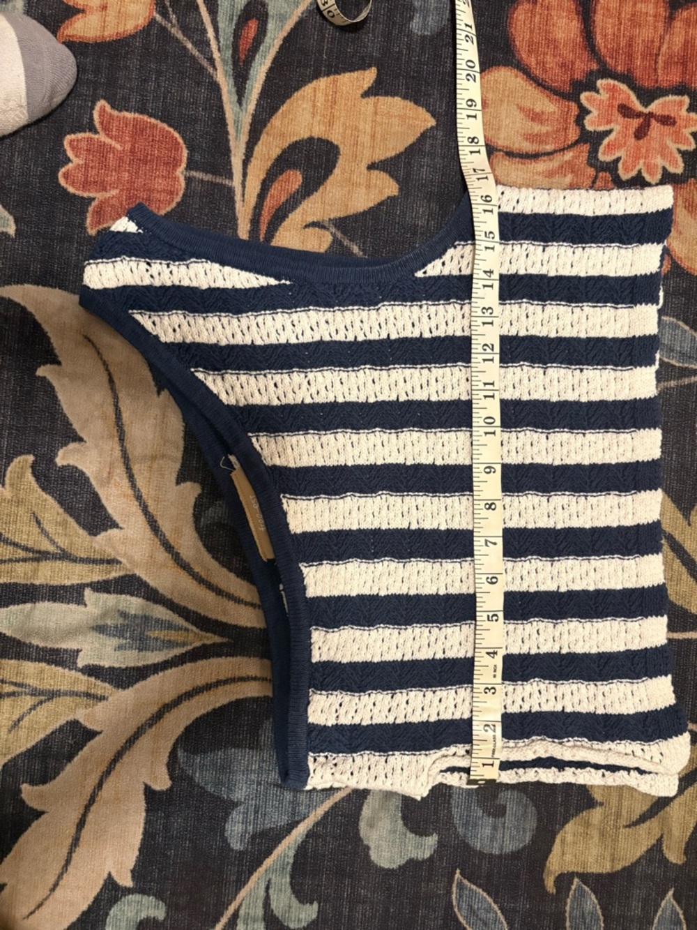 Free People Free-est Joan Fauxchet Navy & White Striped Wide-Leg Pant Set - Picture 6 of 14